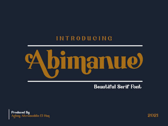 Abimanue: A Stylish Display Font That Elevates Your Business Branding