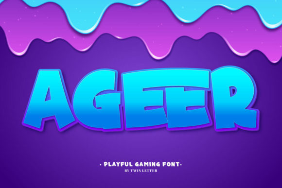Ageer: A Playful Display Font for Crafters and Product Designers