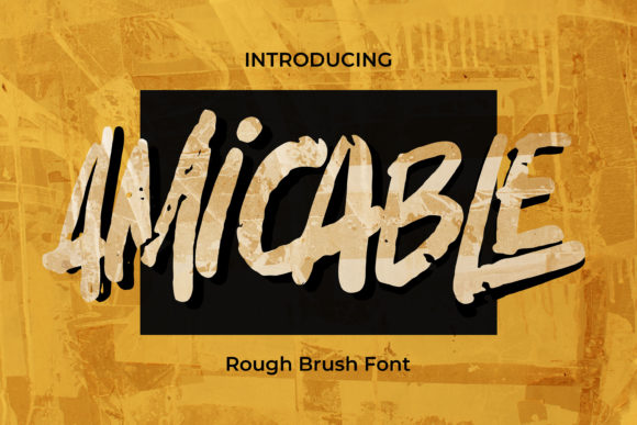Amicable: A Bold Display Font for Modern Editorial Design