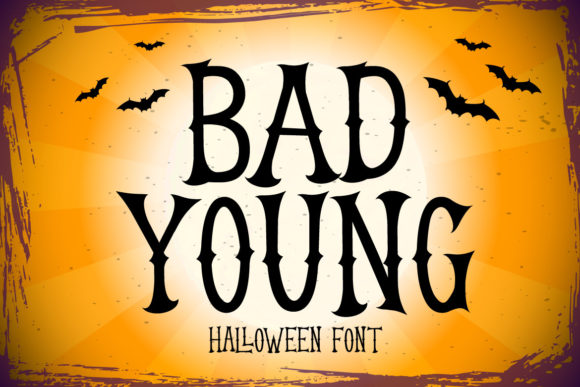 Bad Young Font: A Spooky Display Typeface for Bold Branding