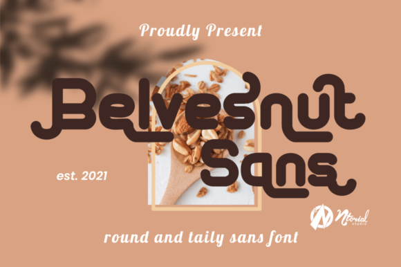 Belvesnut Sans: A Whimsical Display Font for Creative Branding