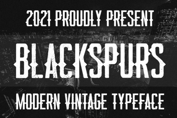 Blackspurs: A Bold Display Font for Editorial Design with Personality