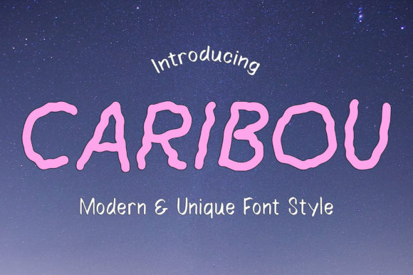 Caribou: A Playful Display Font for Campaigns That Need Personality