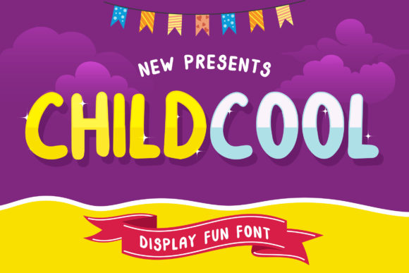 ChildCool Font: A Whimsical Display Typeface for Small Business Branding