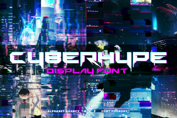 Cyberhype: A Bold Display Font for Modern Web Design Projects