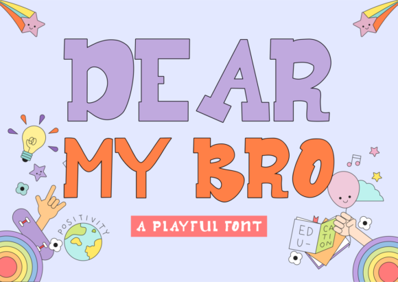Dear My Bro: A Bold Display Font for Expressive Editorial Design