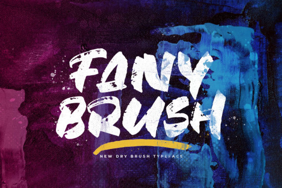 Fany Brush: A Textured Display Font for Creative Web Design