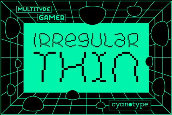 Gamer Irregular Thin: A Pixelated Typeface for Trendy Editorial Design