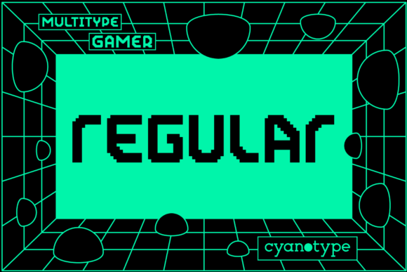 Gamer Regular: A Pixelated Display Font for Editorial Design