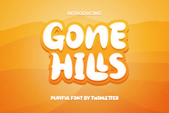 Gone Hills: A Playful Display Font for Digital Brands and Web Design Projects