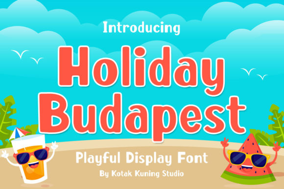 Holiday Budapest: A Playful Display Font for Editorial Charm