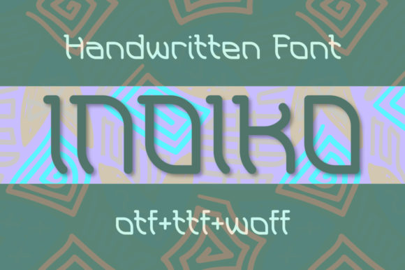 Indiko: A Whimsical Display Font for Digital Designers