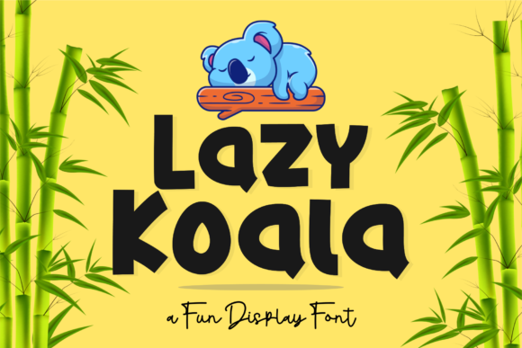 Lazy Koala: A Playful Display Font for Digital Branding and Web Design