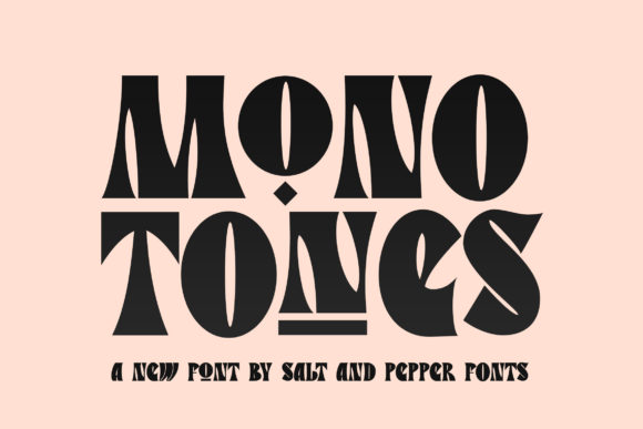 Monotones: A Whimsical Display Font That Elevates Handmade Branding