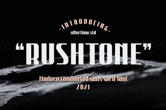 Rushtone: A Bold Display Font for Modern Editorial Design