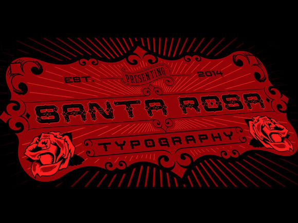 Santa Rosa: A Bold Display Font for Crafters and Product Designers