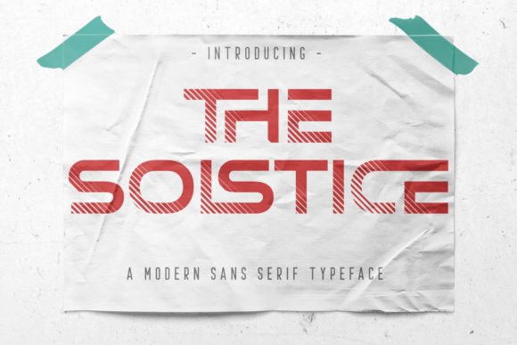 The Solstice: A Modern Display Font for Editorial Design and Digital Publishing