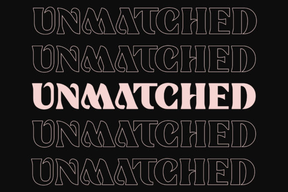 Unmatched: A Bold Display Font That Elevates Small Business Branding